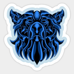 blue iron bear Sticker